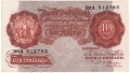 Bank Of England 10 Shilling Notes Britannia 10 Shillings, from1950